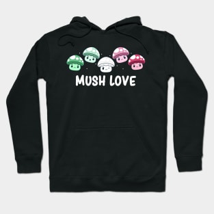 Subtle Abrosexual Pride Flag Cute Kawaii Mushroom Hoodie